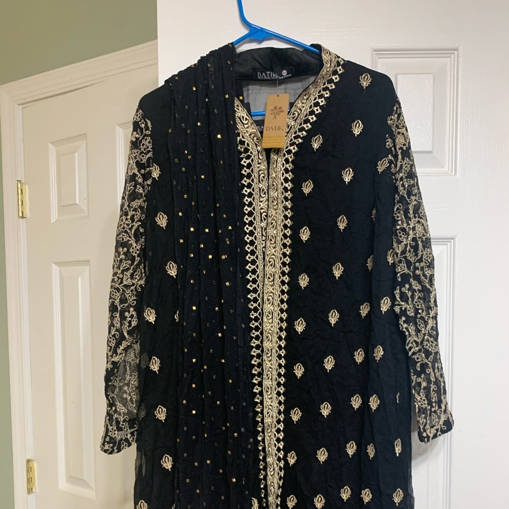 Pakistani designer embroidered dress